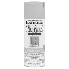 12 OZ Chalked Paint Ultra Matte Spray Paint - Aged Grey