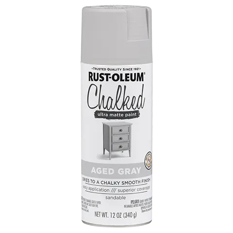 12 OZ Chalked Paint Ultra Matte Spray Paint - Aged Grey