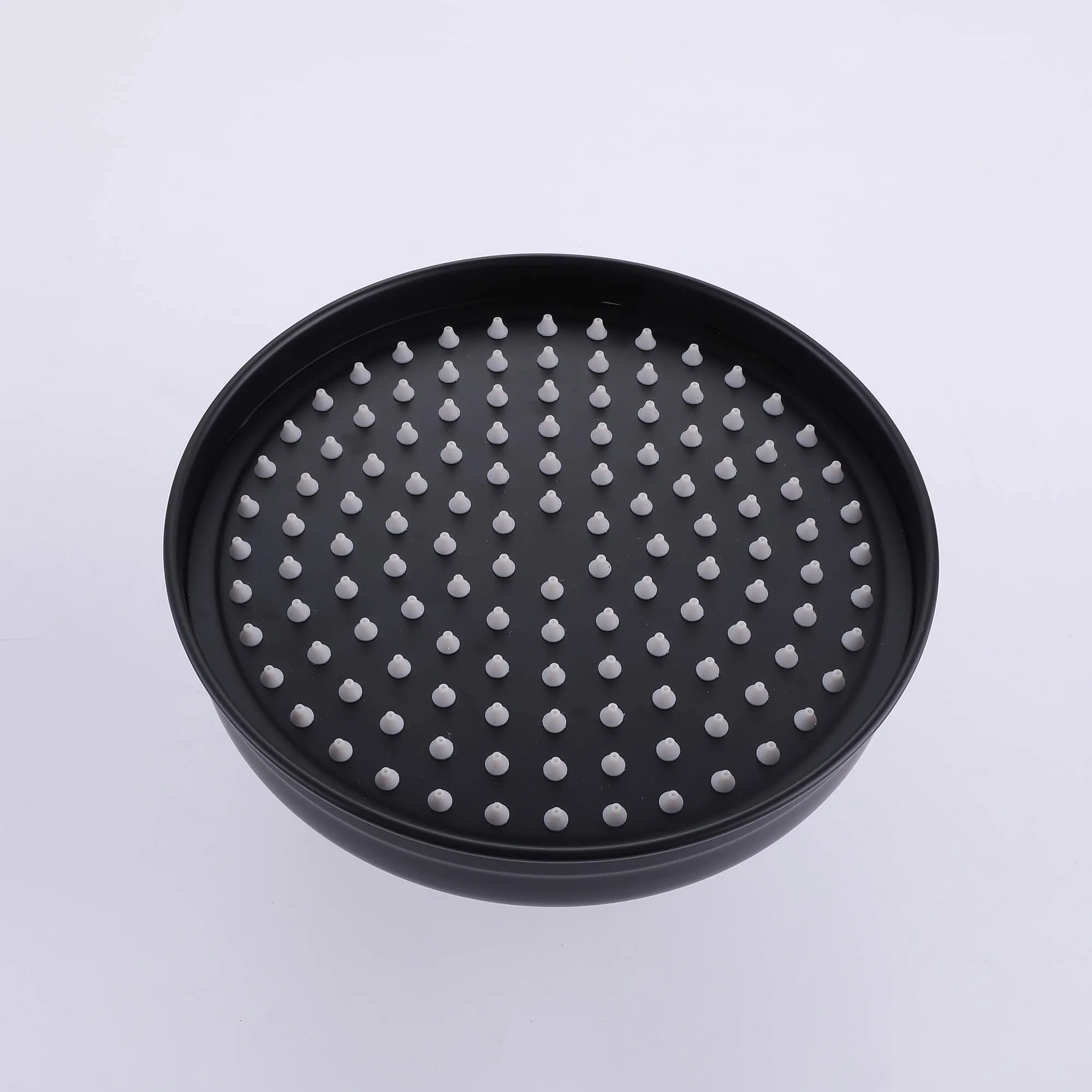 8-inch Dual Rain Shower Head with Slide Bar Matte Black (Valve Not Included) RB1208