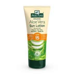 Aloe Pura Aloe Vera Sun Lotion, SPF 15, 200ml