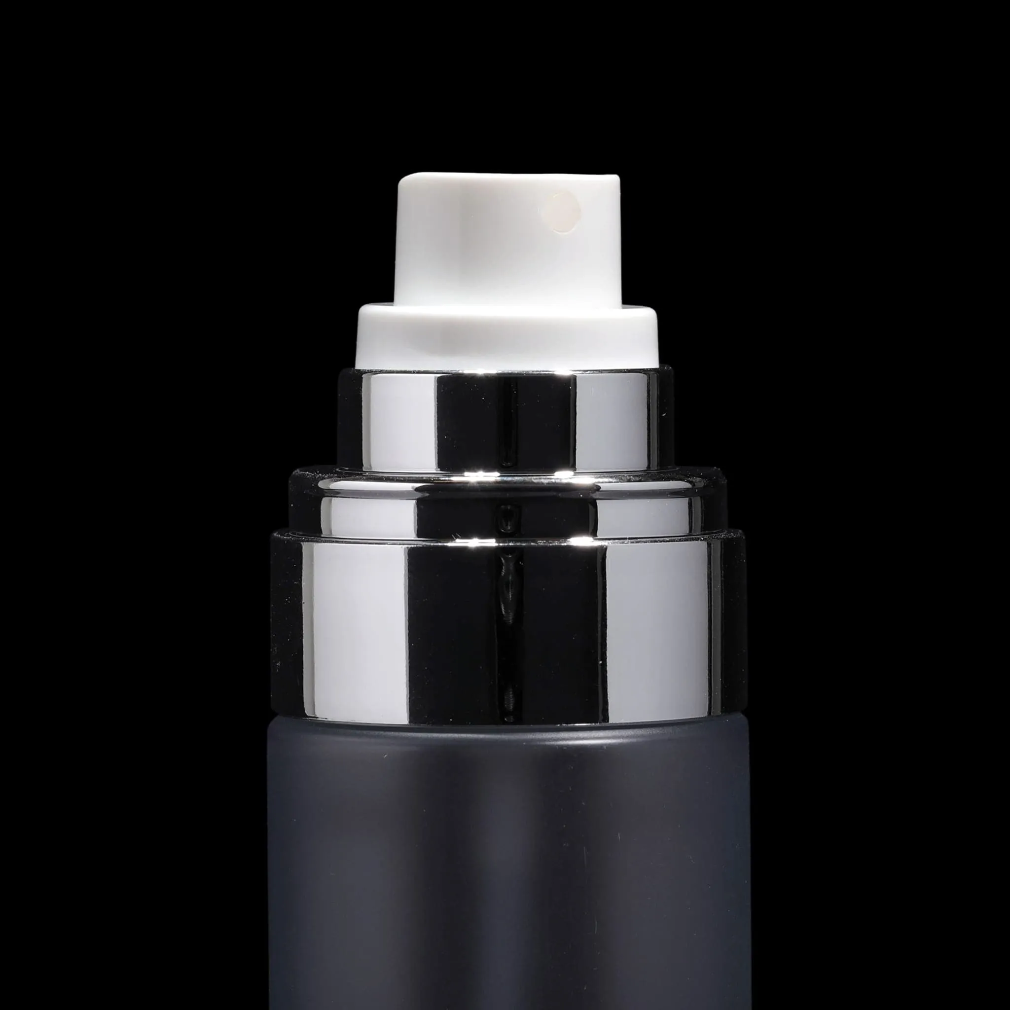 Cloud 100 ML Fine Mist Spray Bottle Frosted with Matte Silver Cap