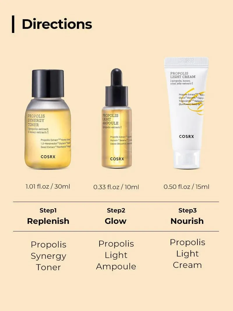 Cosrx Honey Glow Kit- 3 step