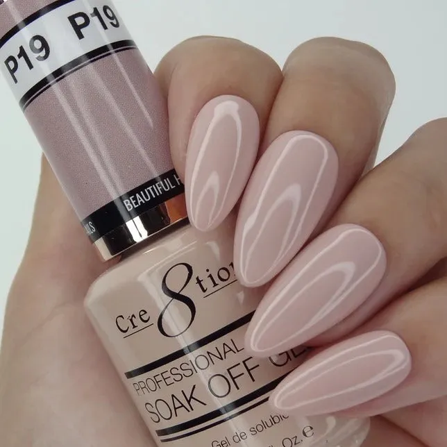 Cre8tion Gel Polish, French Collection, P19, 0.5oz