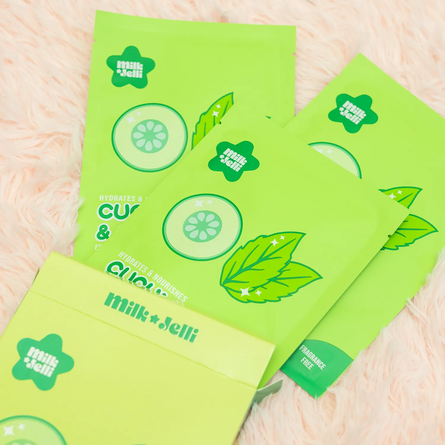 Cucumber   Green Tea Face Mask Box of 7
