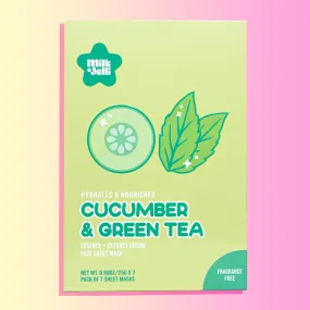 Cucumber   Green Tea Face Mask Box of 7