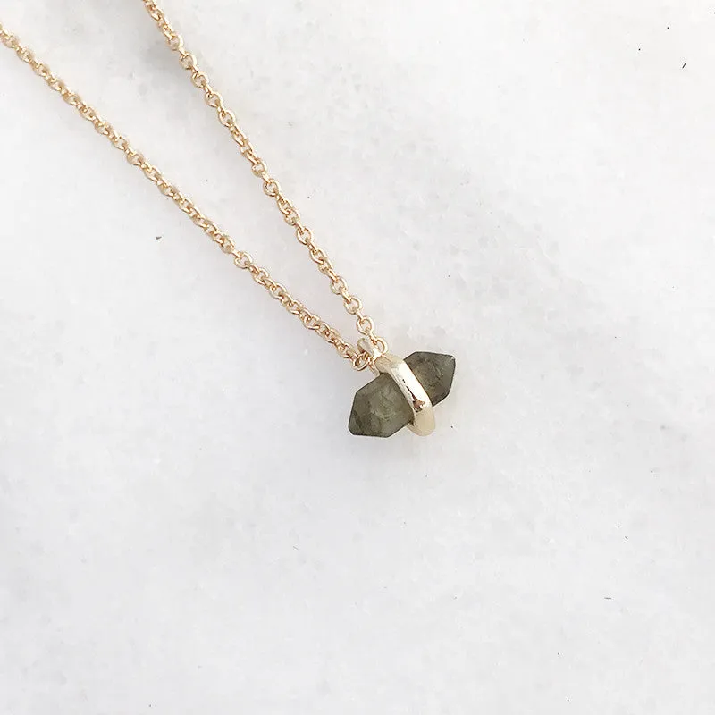 Dainty Collarbone Tiny Semi Precious necklace