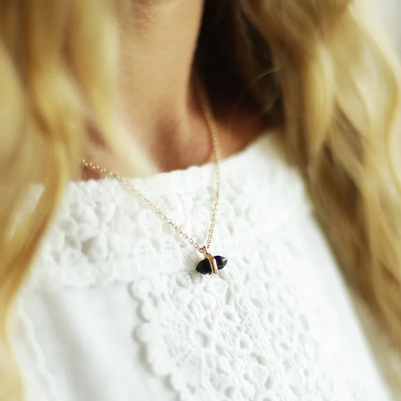 Dainty Collarbone Tiny Semi Precious necklace