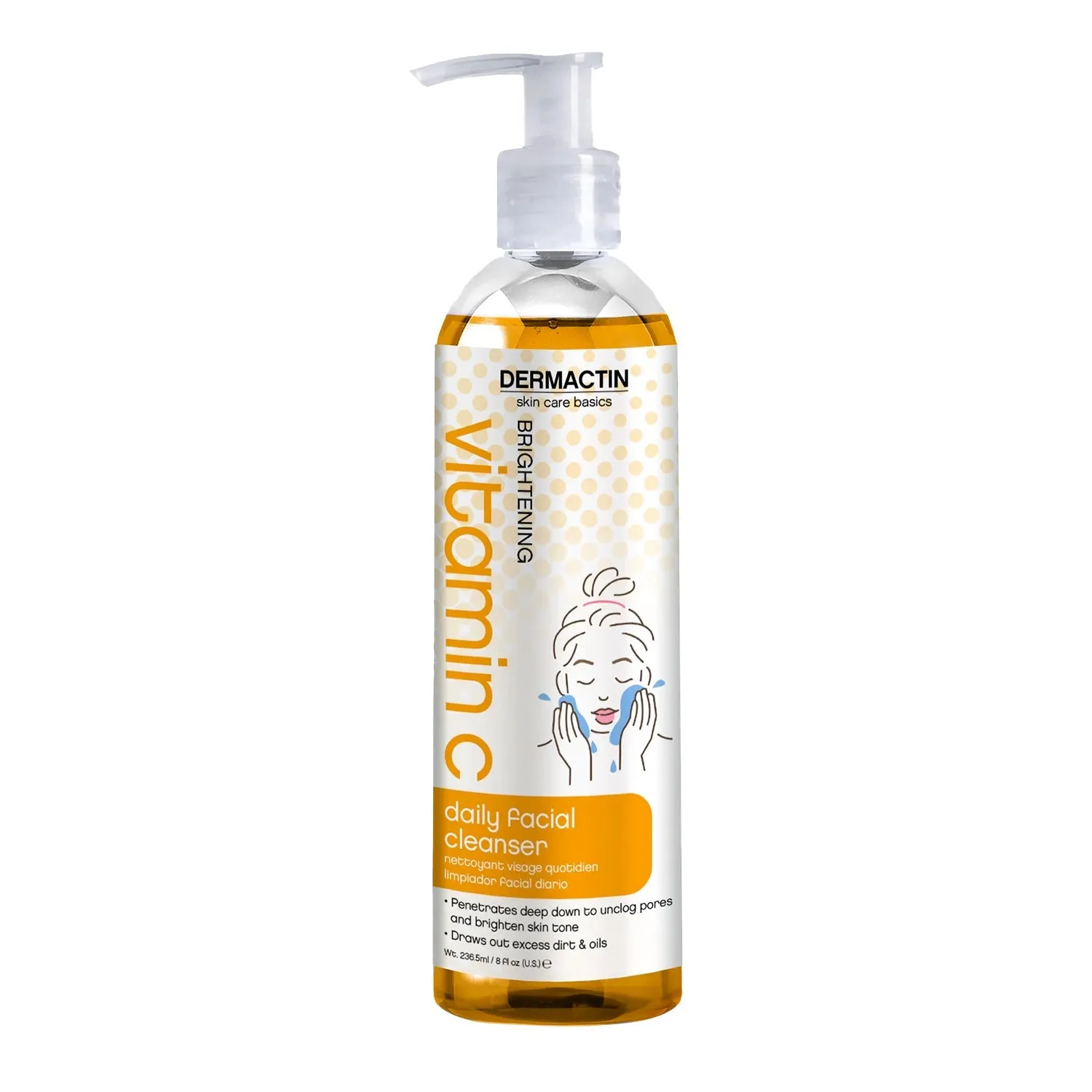 Dermactin Daily Facial Cleanser 8oz/ 236.5ml
