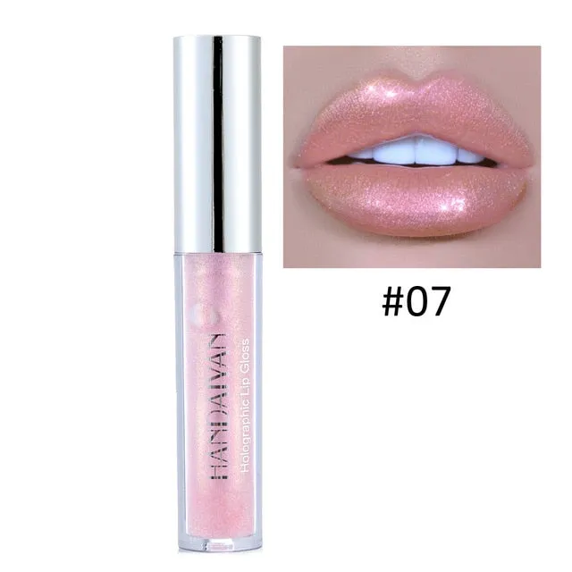 Liquid Crystal Glow Lip Gloss Laser Holographic Makeup