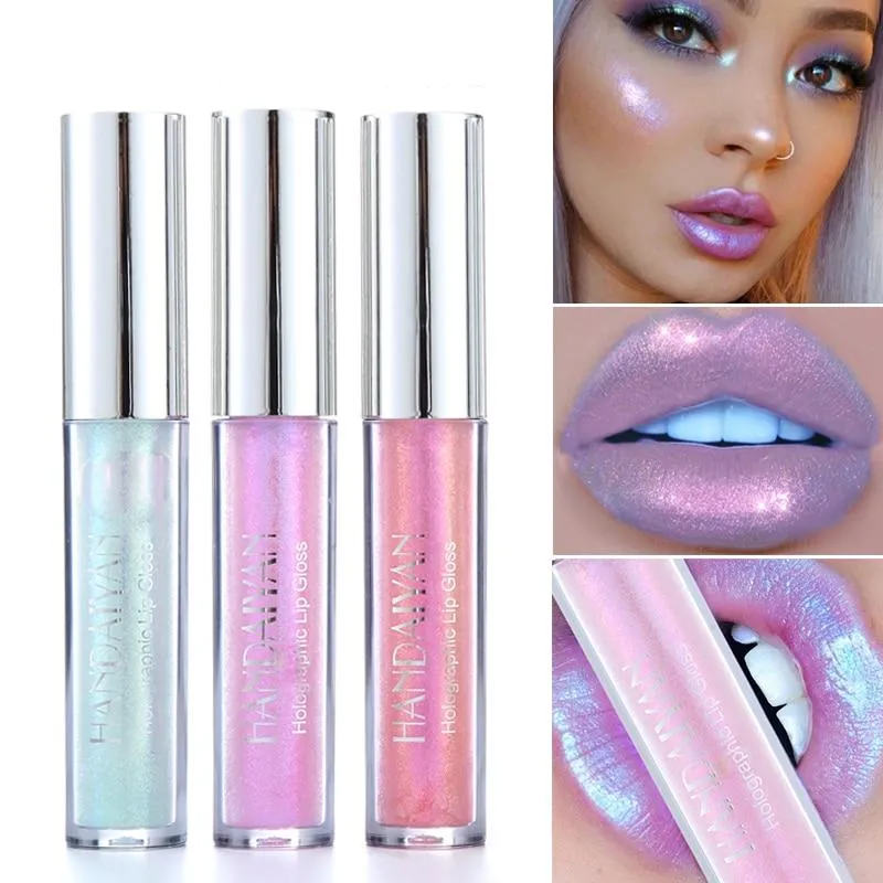 Liquid Crystal Glow Lip Gloss Laser Holographic Makeup