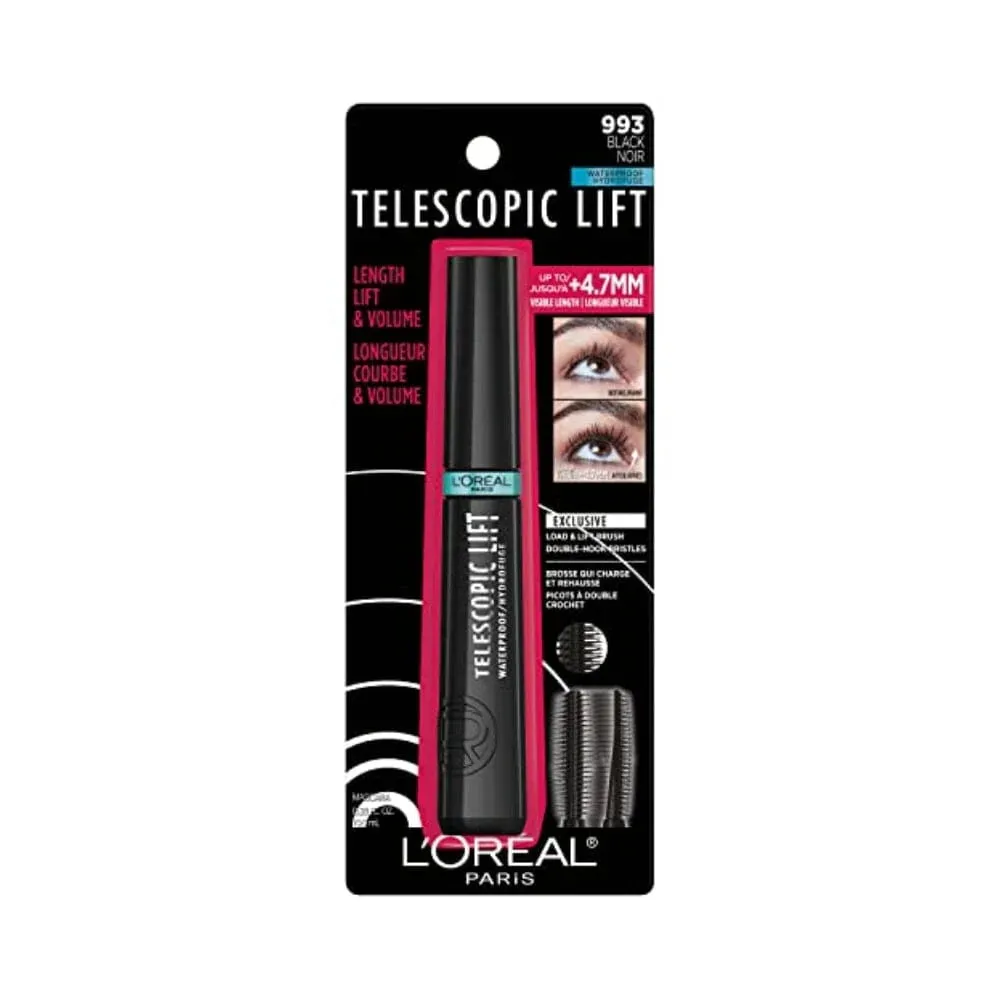 LOREAL PARIS telescopic lift black noir 993 لوريال بارس ماسكارا