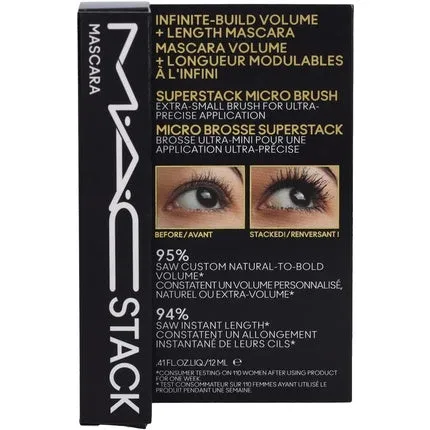 Mascara Stack Micro Brush black, 12 ml, Mac