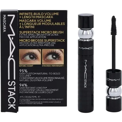 Mascara Stack Micro Brush black, 12 ml, Mac