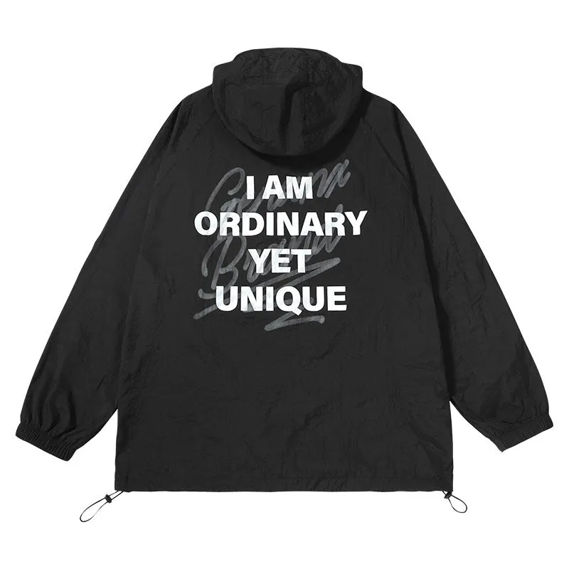 Meichao Outdoor Mountain UPF50  UV protection color patchwork letter print wide hooded sunscreen skin clothing