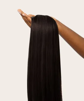 Natural Black, 16" Single Seamless Clip-In Weft, 1B | 25g
