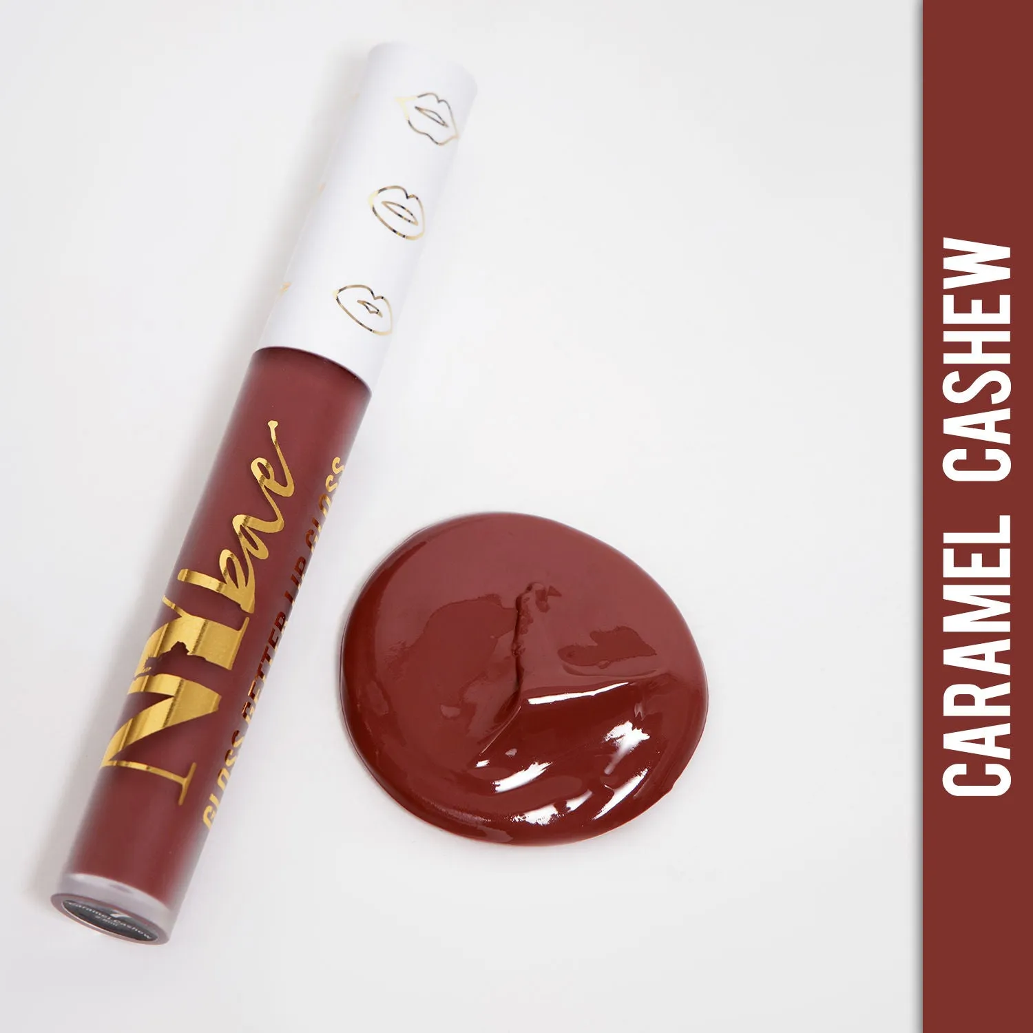 NY Bae Gloss Getter Lip Gloss | Shiny Satin Finish | Light Weight | Non-Sticky - Caramel Cashew 07 (2.8 ml)