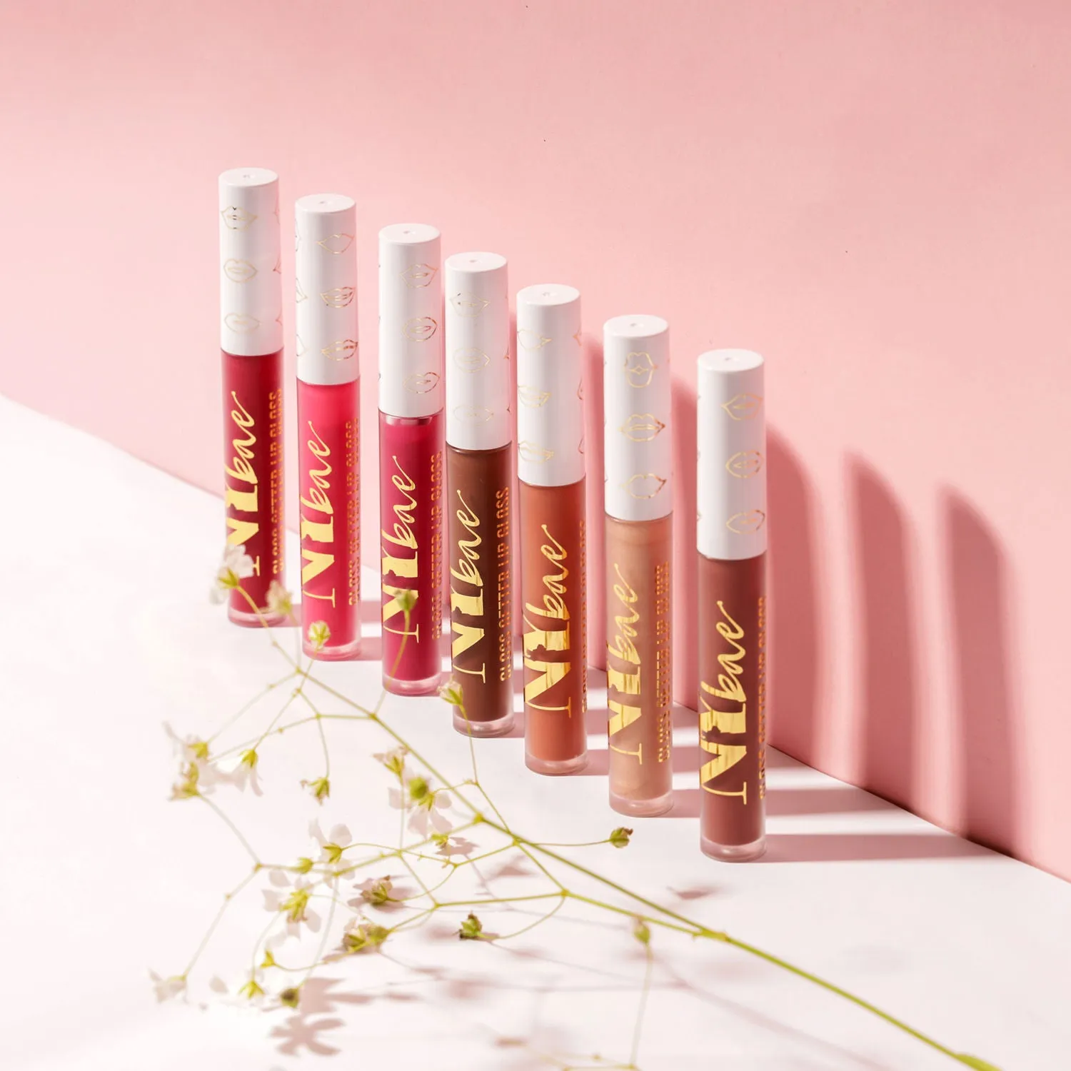 NY Bae Gloss Getter Lip Gloss | Shiny Satin Finish | Light Weight | Non-Sticky - Caramel Cashew 07 (2.8 ml)