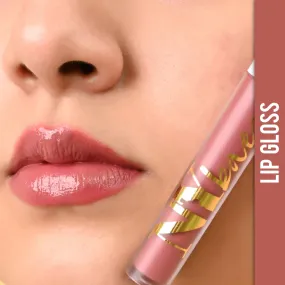 NY Bae Gloss Getter Lip Gloss | Shiny Satin Finish | Light Weight | Non-Sticky - Caramel Cashew 07 (2.8 ml)