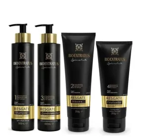 Resgate Rescue Hair Mass Replenisher Treatment Kit 4 Itens - Bio Extratus