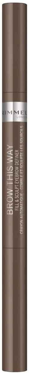 Rimmel London Brow This Way Fill & Sculpt Eyebrow Definer - Medium Brown
