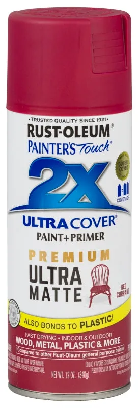 Rust-Oleum 331190 Spray Paint, Matte, Red Currant, 12 oz, Can :CAN: QUANTITY: 1