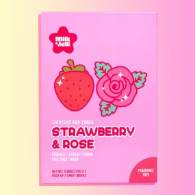 Strawberry   Rose Face Mask Box of 7