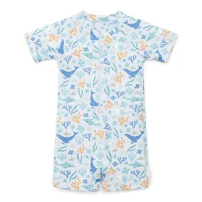 Swimsuit Short Sleeves Ocean Dreams rash guard - Blue