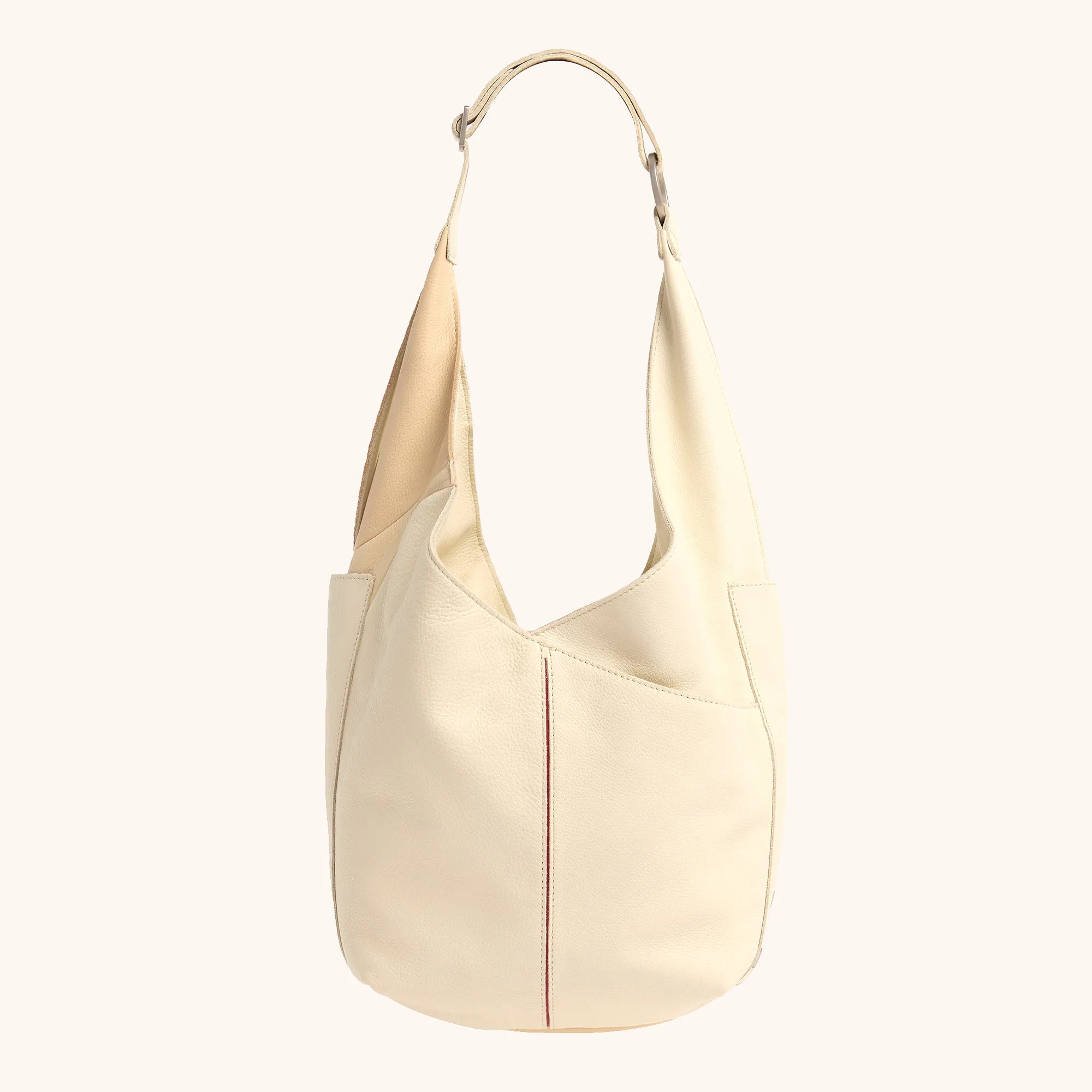 Tom Zip | Coastal Cream/Brushed Silver