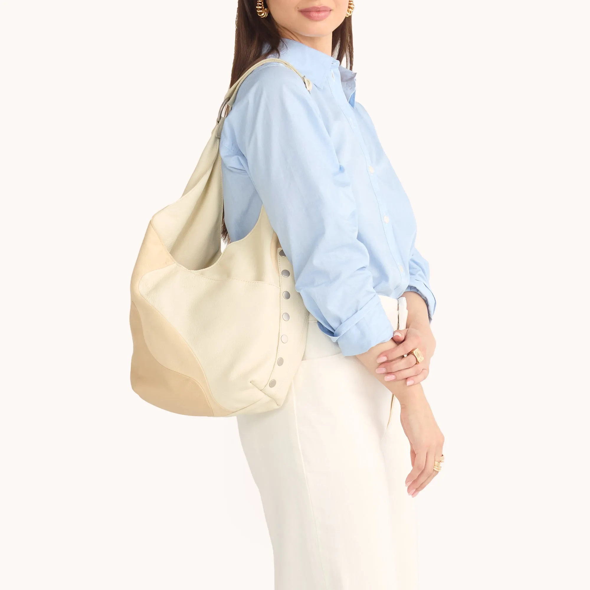 Tom Zip | Coastal Cream/Brushed Silver