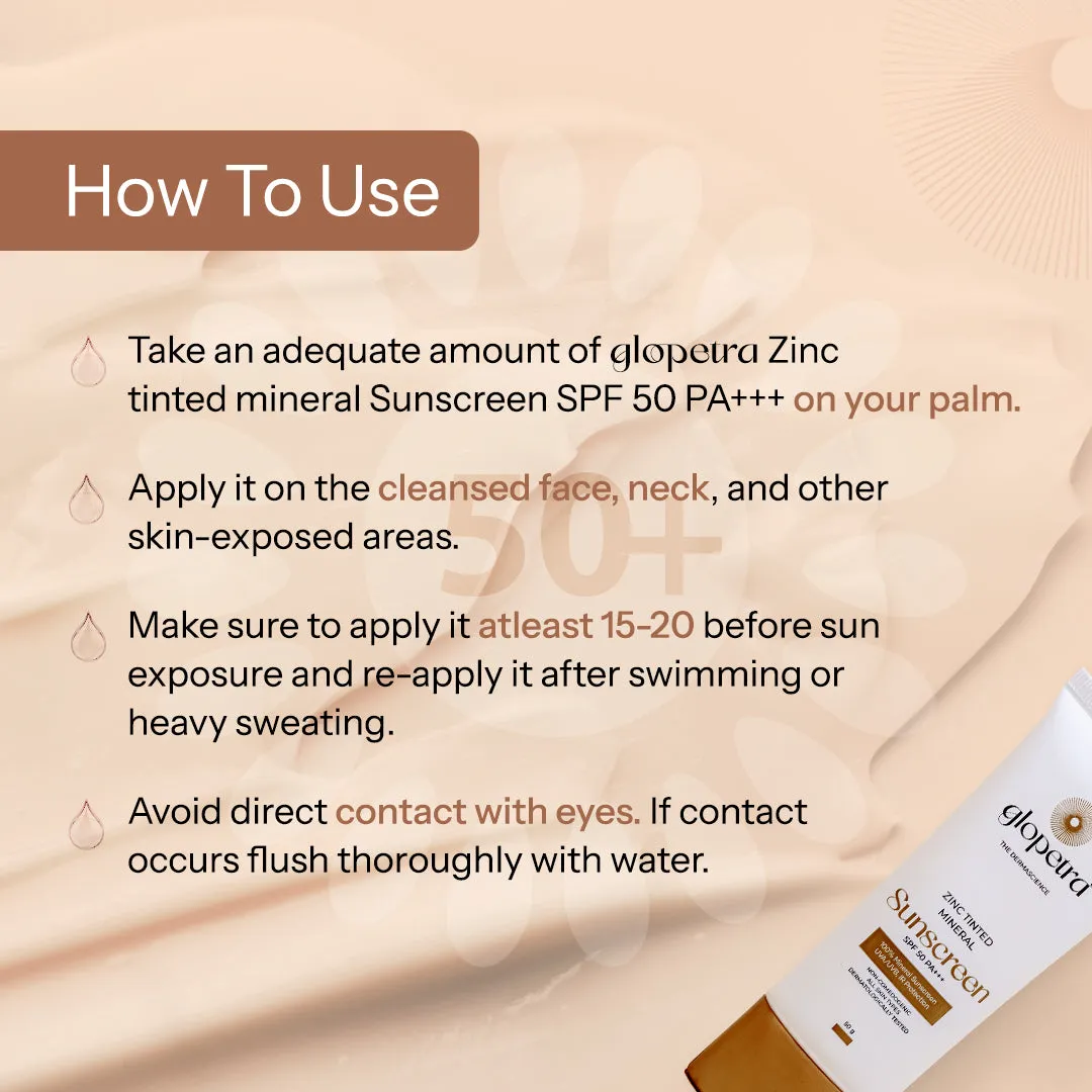 ZINC TINTED MINERAL Sunscreen SPF 50 PA   